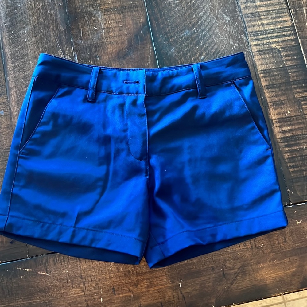 Girls Navy Puma Shorts